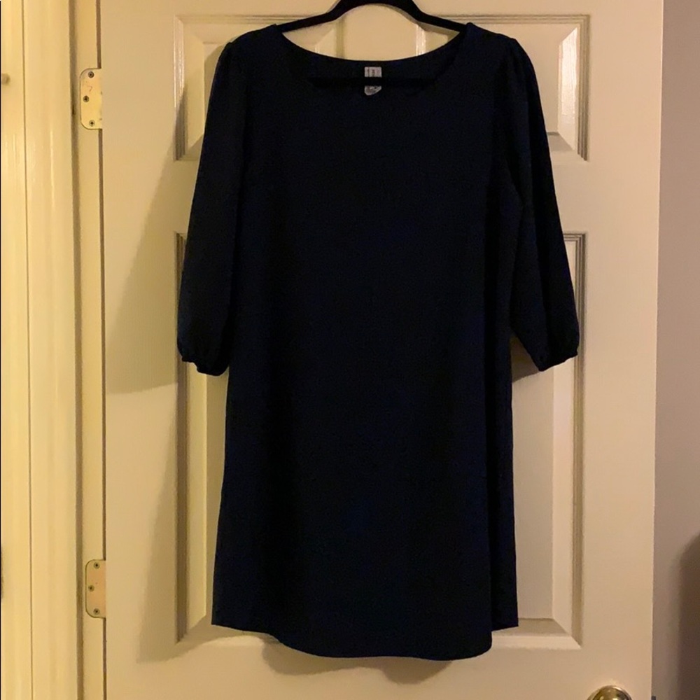 Navy Blue Shift Dress